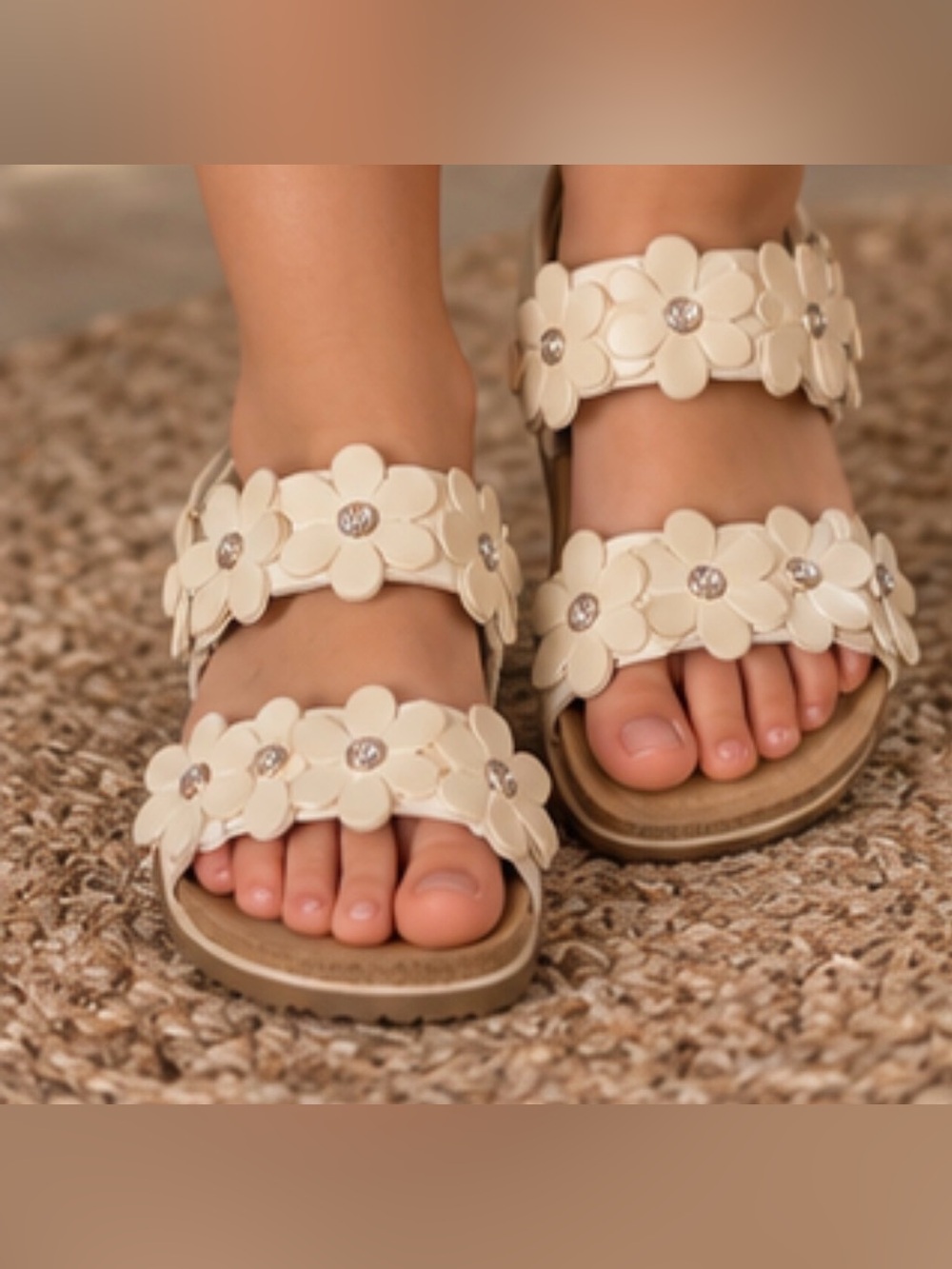 Giulia Palai Made in Italy Toddler Girls Floral Sandals Size 9